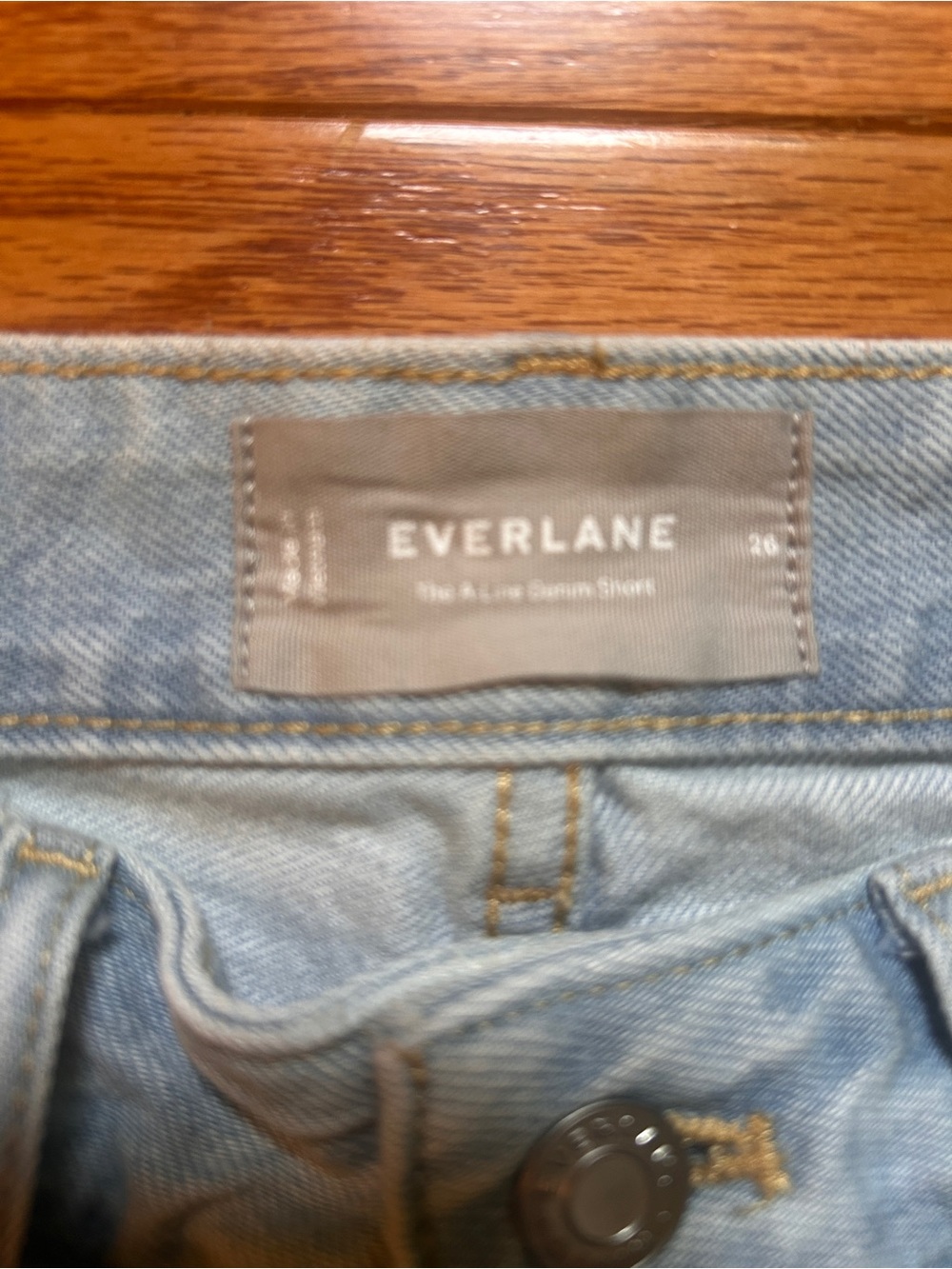 Everlane A Line Denim Short - Picture 3 of 3